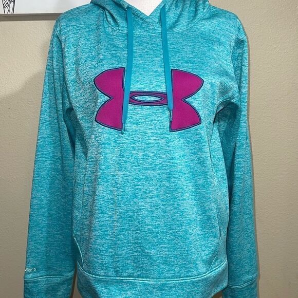 Women's Hooded Under Armour Storm Cold Gear Hoodie Pull Over sz Small - Picture 1 of 9